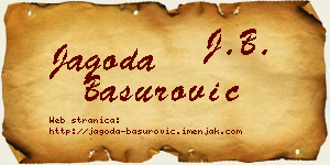 Jagoda Basurović vizit kartica